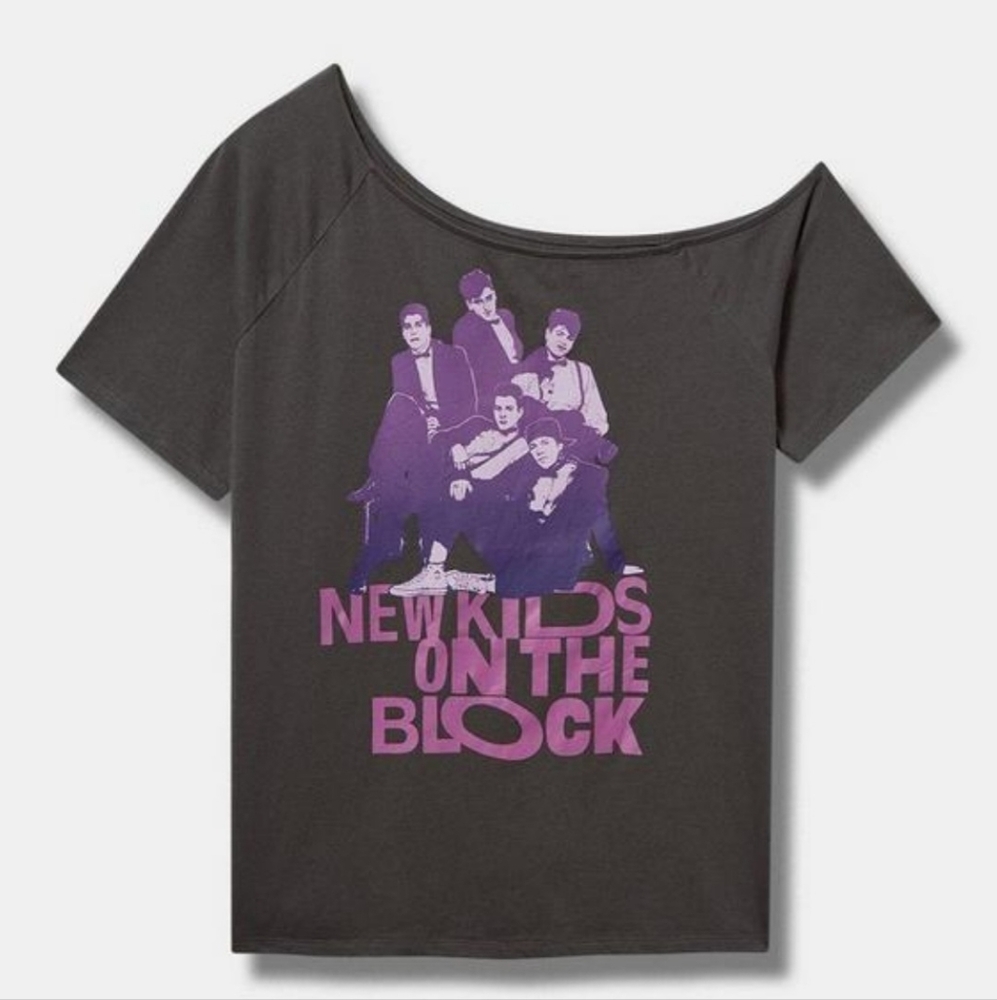 BNWT - Torrid - NKOTB Classic Fit Off Shoulder Tee
